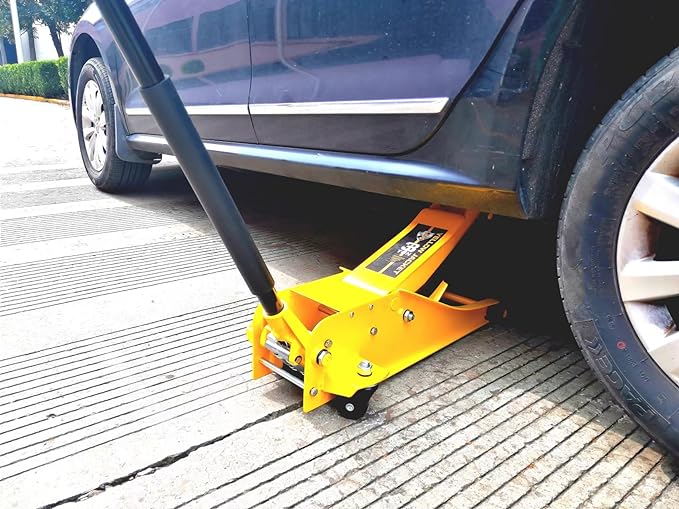 3 Ton Hydraulic Floor Jack Dual Pump for Quickly Car Lift, Low Profile Service Jack, 6600 lb Capacity