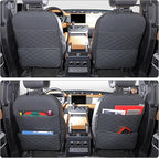 Seat Back Protector,Shields Seat Backs From Kicks and Adds Storage | kick mats back seat protector easy to install and clean, well-crafted, sturdy, durable and stylish.2 Pack