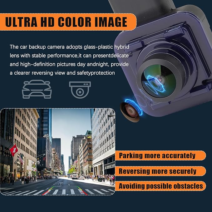 F2GT-19G490-CC Rear View Backup Camera Compatible with 2016-2019 Ford Explorer 2.3L 2.5L Park Assist Camera Replaces # F2GT19G490CC GB5T-19G490-AB GB5T19G490AB