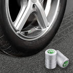 Tire Valve Stem Caps, Anodized Aluminum Tire Valve Cap Set, Corrosion Resistant, Universal Stem Covers for Cars Trucks Motorcycles SUVs and Bikes (Sliver-N2)
