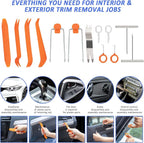 126pcs Roadside Emergency Car Kit - Auto Safety Kit Vehicle Outdoor Automotive Interior Kits with Jumper Cables