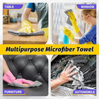 Microfiber Cleaning Cloth,150 Pack Grey Cleaning Rags, Bulk All-Purpose Lint-Free Shop Towels Wipes, Commercial Micro Fiber Cleaning Towels Washcloth for Car Garage Housekeeping 11.5"*11.5"