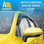 Extra Durable Window Deflectors Tape-On Window Visors Rain Guards Fit for Toyota Corolla 2020-2026 Hatchback, Sun Visors, Wind Vent for Shades, Exterior Car Accessories - 4pcs. AG0155