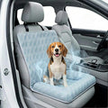 Premium Cooling Dog Car Seat Mat for Small Dogs & Puppies, Breathable Puppy Car Seat for Front & Back Seat Travel, Cool-to-Touch Washable Pet Travel Lounge with Supportive Bolster