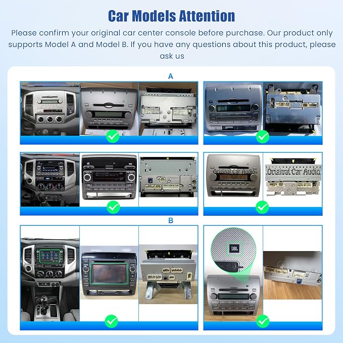 5Ghz WiFi 4G+128G Android 15 Radio for Toyota Tacoma 2005-2015 Car Stereo with Wireless Carplay Android Auto,5.0 Bluetooth,Build-in EQ,9inch IPS Touchscreen,GPS,FM/RDS Support J-B-L & Big Screen