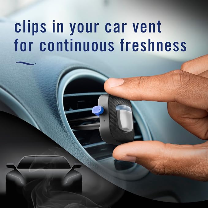 AUTO Air Freshener, Odor-Fighting Automotive Vent Clip, Noir Scent, 8 Count