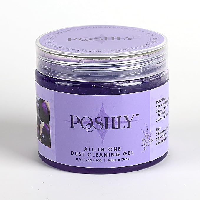 Car Cleaning Gel Putty | Reusable Dust Cleaning Slime for Air Vents, Dashboard, Cup Holders, Keyboard & AC Vent Cleaner | Non-Sticky No Residue Gel (Lavender Fresh Scent)