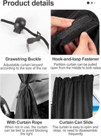 Car Divider Curtain - Wide Car Privacy Blackout Shades with Storage Bag for Baby Nap, Removable Sedan SUV Van Sunshade Covers Screen for Car Camping Sleeping Accessories
