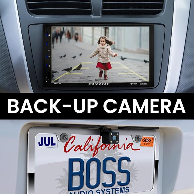 BE7ACP-C Car Stereo - Apple CarPlay, Android Auto, 7 Inch Touchscreen, Bluetooth, No CD DVD Player, Radio Receiver, Backup Camera