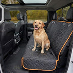 Heavy Duty Back Seat Cover for Truck, 100% Waterproof & Odor-Free Dog Seat Protector for F150 F250 Chevy Silverado Ram Sierra, Scratch-proof Eco-Friendly Back Seat Cover for Dogs, Kids, Tools & Gear