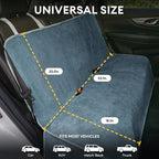 Dog Car Seat Cover for Back Seat, Back Seat Pet Cover for Dogs Waterproof, Scratchproof Dog Backseat Cover, Non-Slip Bench Car Seat Protector, Universal Fit Most Cars, SUVs, Trucks, Blue