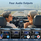 7inch Car Stereo Double Din Radio Touchscreen with Backup Camera Multimedia Car Audio Support Mirror Link, Bluetooth Caller ID, FM/MP3/MP4/USB/Subwoofer,Aux Input Car Audio Receivers