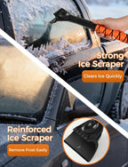 41" Ice Scrapers for Car Windshieldand Extendable Snow Brush with Foam Grip and 360° Pivoting Brush Head for Christmas Car Auto Truck SUV