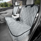 Dog Seat Cover for Back Seat, Heavy Duty Waterproof Rear Seat Protector for Large Trucks, SUVs, Cars - Fits 60/40 Split Bench with Middle Seat Belt, Non-Slip Backseat Cover (Extra Large, Grey)