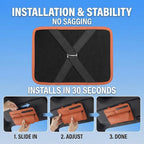 Car Visor Organizer – Sun Visor Storage Pouch Holder for Vehicle Truck SUV, PU Leather Auto Interior Accessories for Registration Document, Gas Card & Sunglasses, Universal Fit (Oranger) | Keeps Registration, Cards & Sunglasses Neatly Within Reach