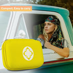 276PCS Hiking First Aid Kit for Home Personal Emergency Supplies Compact Bag for Backpack, First Aid Essentials Survival Kit for Business Travel Car Yellow