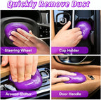 2-Pack Car Cleaning Gel, Universal Interior Detailing Putty Slime, Dust Remover for Car Vents, Dashboard & Keyboard, Ideal Gift for Men & Women