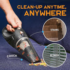 Handheld Cordless Vacuum Cleaner, Rechargeable Portable Car Vacuums W/Strong Suction, Bag & Attachments, Small Vac Cleaner for Car, Couch, Home, Car Suction Cleaner