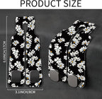1 Pack Car Seat Headrest Hooks for Purses and Bags Watercolor Daisy Floral Bag Purse Holder for Car with Double Metal Hooks Car Purse Hanger Hanging Accessories