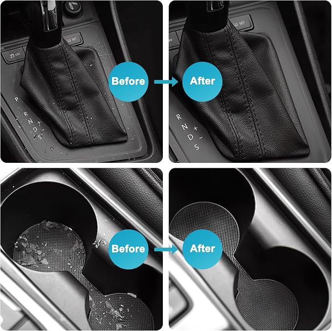FiveJoy Car Cleaning Gel Kit - Universal Car Detailing Putty for Car Interior - Reusable Clean Goop Cleaner Supplies Auto Slime for Home, Office, Keyboard, Computer (Purple, 3Pack (16.8oz))