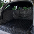 Bulldogology SUV Cargo Liner for Dogs 55"x82" Heavy Duty Complete Pet Trunk Cargo Cover Area - Trunk Cover Car Protector for Dogs Waterproof Nonslip Mat - Dog Cargo Liner SUVs Vans Cars (Large, Black)