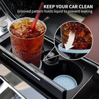 ME.FAN Car Coasters for Cup Holders [4 Pack] - 2.75In Silicone Auto Mug Mats - Universal Non-Slip Recessed Car Interior AccessoriesEther