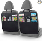 2-Pack Heavy Duty Kick Mat - Multipurpose Waterproof Organizer for Kids, Easy to Clean