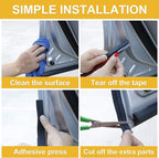 4m x 23mm Universal Car Z Shape Rubber Weather Waterproof Strip Seal Edge Protector