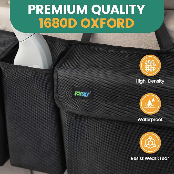 Trunk Hanging Organizer, Backseat Trunk Organizer for SUV, Truck, MPV, Large Capacity Vehicle Storage Bag with Upgraded High-Density Fabric, Space Saving Car Accessories Interior