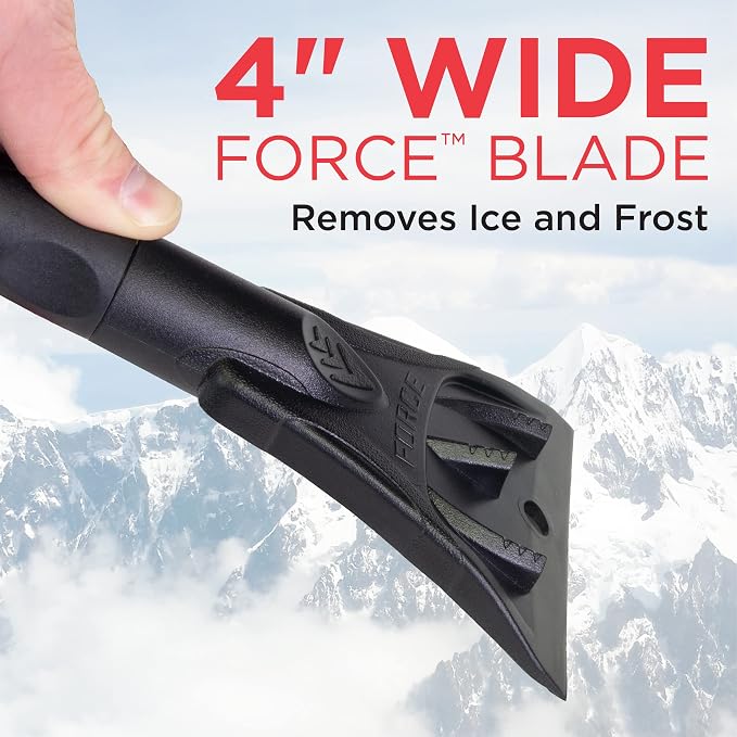 Force 17” 518RFB Snowbrush with Ice Scraper for Car, Single