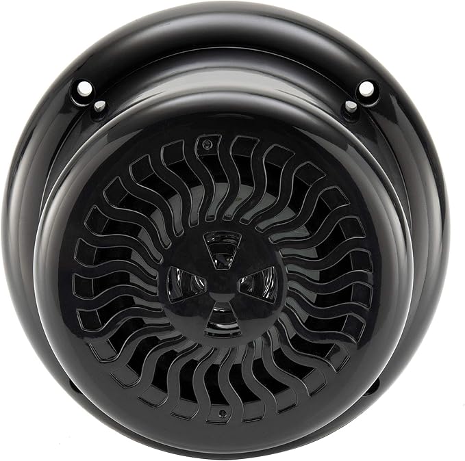 RV Flush Mount Speaker | Exterior 5.25" Black Wavy Blue LED | Waterproof (2 Pack)