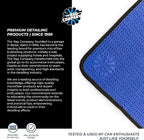 Dry Me A River, Professional Korean 70/30 Blend Microfiber Waffle-Weave Drying & Detailing Towels, Soft Suede Edges, 390 GSM, 20x40 Inches, Royal Blue, 2-Pack