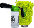 Foam Blaster 6 Car Wash Gun, Foam Gun, and Chenille Scratch-Free Microfiber Wash Mitt - Connects to Any Garden Hose for Thick Suds - Safe for Cars, Trucks, SUVs - 2 Items