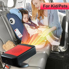 Car Heater,12V 200W Portable Fast Heating Defroster Automobile Windshield Fast Heaters Car Heater That Plugs into Cigarette Lighter for Car, SUV, Trucks (Red Black)