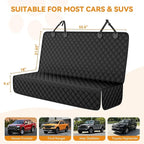 Dog Car Seat Cover for SUV, Waterproof Back Seat Cover for Toyota Tacoma/Jeep Grand Cherokee/Ford Explorer/Ranger/Chevrolet Colorado, Scratch-Proof Nonslip Durable Rear Seat Cover for Dogs