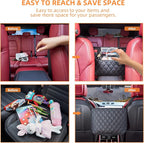 Car Net Pocket Handbag Holder Between Seats Back Storage Organizer Purse Holder for Console Front Seat Storage Barrier