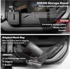 Metal Front Door Pocket Storage Box with Cup Holder Compatible with Jeep Wrangler JL JLU 4XE(2018-2026) & Gladiator JT(2020-2026), Car Side Insert Organizer Box Interior Accessories - 2PCS