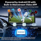 OTTOCAST ScreenFlow 11.4" Wireless Apple CarPlay & Android Auto Screen | Pre-installed Netflix/YouTube, HD Split-Screen, 1080P Backup Camera, Dual WiFi & Bluetooth | Universal for Car/SUV/Truck