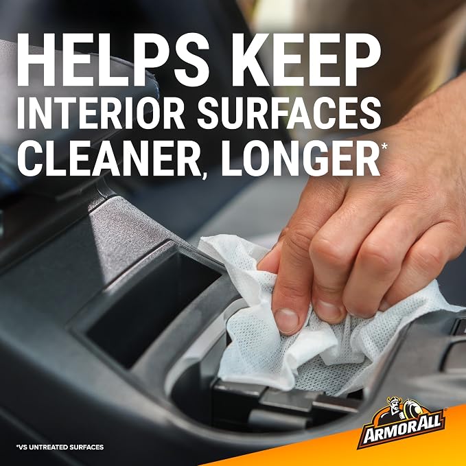 Ultra Shield + Ceramic Cleaning Wipes by, Car Interior Cleaner Wipes with Stain-Repelling Technology, 90 Count