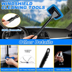 Car Wash Detailing Kit Cleaning Set with Foam Gun Sprayer, Long-Handle Brush, Large Wash Mitt, Towels, Complete Interior & Exterior Car Washing Supply Set (Blue)