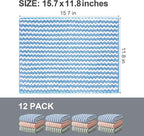 12 Pack Microfiber Cleaning Cloth, Larger Kitchen Towels, Dish Rags for Dish Drying Washing, Absorbent Streak Free Lint Free Rags for Cleaning - 11.81" x 15.75"