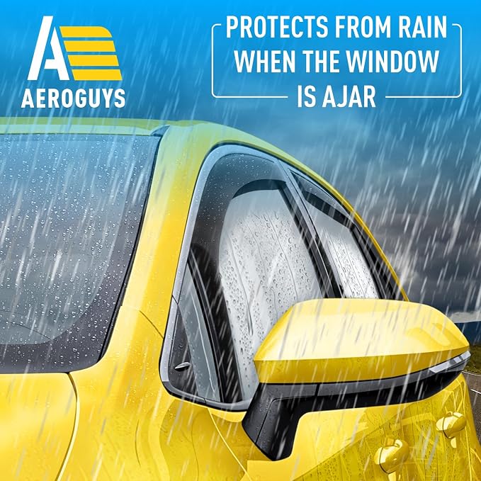 Extra Durable Window Deflectors in-Channel Window Visors Rain Guards Fit for Toyota Corolla 2020-2026 Hatchback, Sun Visors, Wind Vent for Shades, Exterior Car Accessories - 4 pcs. AG0910