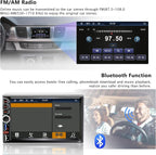 7" Double Din Car Stereo Compatible with Wireless Apple Carplay Android Auto|Bluetooth 5.2|180W Outputs|Subwoofer|FM|AM|USB|38W Fast Charge|Physical Knob|Backup Camera|Stereo for 7x4.02 2 DIN Size