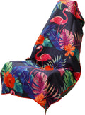 Athletic Running Towel, Full-Sized, Car Seat Cover - Moisture Wicking (Flamingos)