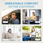 Car Seat Cushion, Comfortable Memory Foam Seat Pillow for Driving, Sciatica-Back Pain Relief, Cushion for Car-Truck, Office, Wheelchair - Mesh Brown