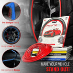PROTECTiQ PRO Universal Rim Protection Trim - Ultimate Curb Rash Guard with Award-Winning Patented Design and Premium 3M Tape - Fits Up to 4X 24 Wheels, Cars, Trucks, SUVs