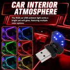 Mini USB Light for Car,8 Color RGB Dynamic Interior Car Lights with Adjustable Color & Brightness,Portable USB Ambient Lighting Cars Interior Accessories for Most Vehicles