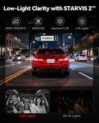 F17 4K 3 Channel Dash Cam, STARVIS 2 IMX675 HDR, 2160P+1080P+1080P Front Inside and Rear Triple Car Camera with 64GB Card, 5.8GHz WiFi GPS, IR Night Vision, G Sensor, WDR, Parking Mode