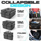 Trunk Organizer For SUV Car Trunk Organizer, Foldable Storage, Car Accessories for Women Men, Collapsible Bag, 600D Oxford, Non Slip Bottom, Straps, Soft Cover (50L)