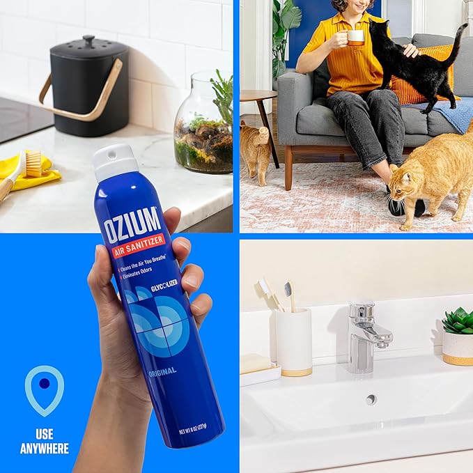 8 Oz. Air Sanitizer & Odor Eliminator for Homes, Cars, Offices and More, Country Fresh, Pack of 1